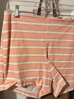 Old Navy Peach and White Striped Top